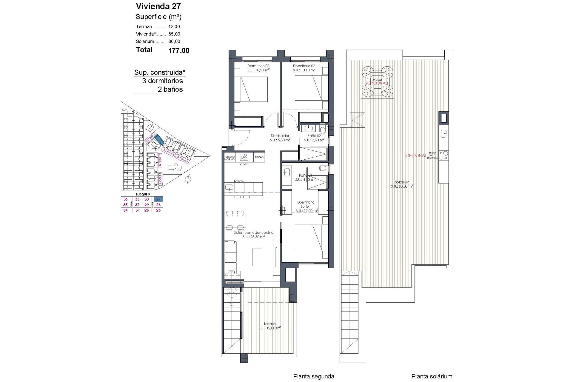 New Build - Penthouse - Los Alcazares - Serena Golf