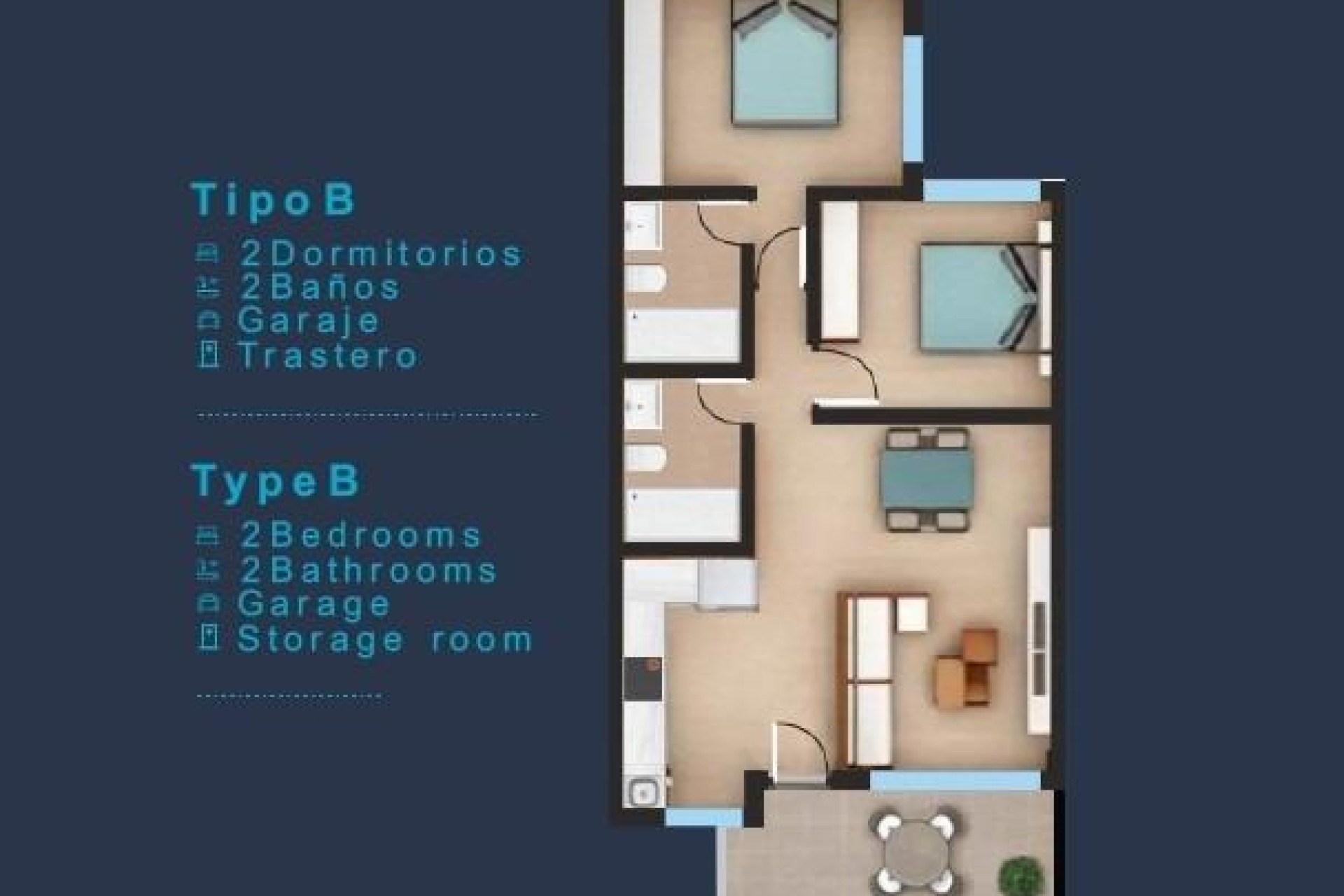 New Build - Top Floor Bungalow - San Pedro del Pinatar - Los Pinos