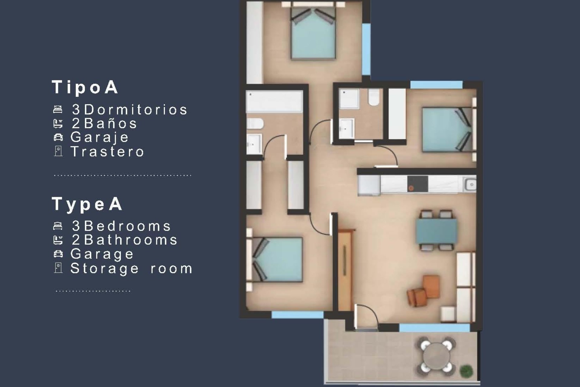 New Build - Top Floor Bungalow - San Pedro del Pinatar - Los Pinos