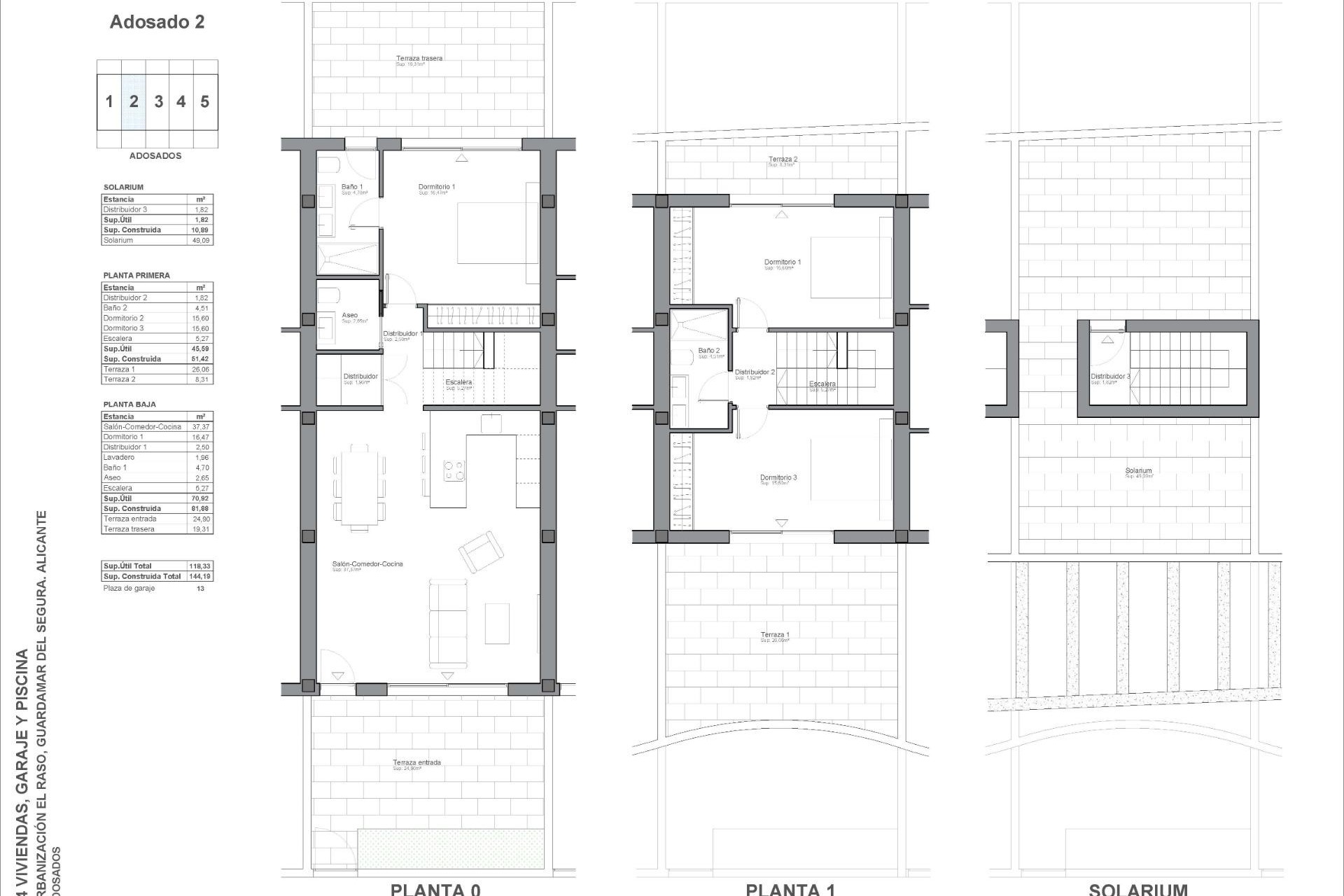 New Build - Townhouse - Guardamar del Segura - El Raso