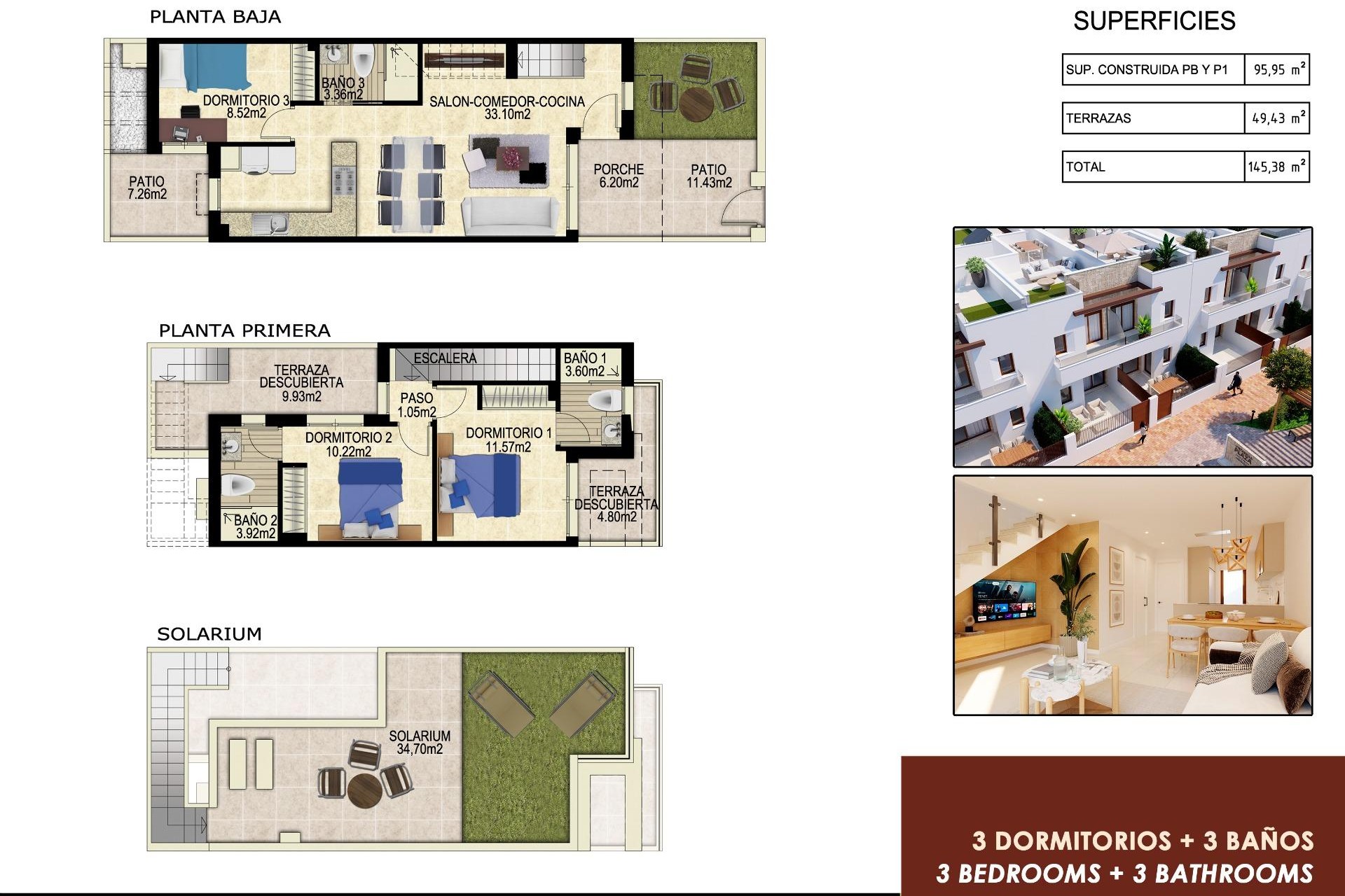 New Build - Townhouse - Orihuela Costa - Vistabella Golf