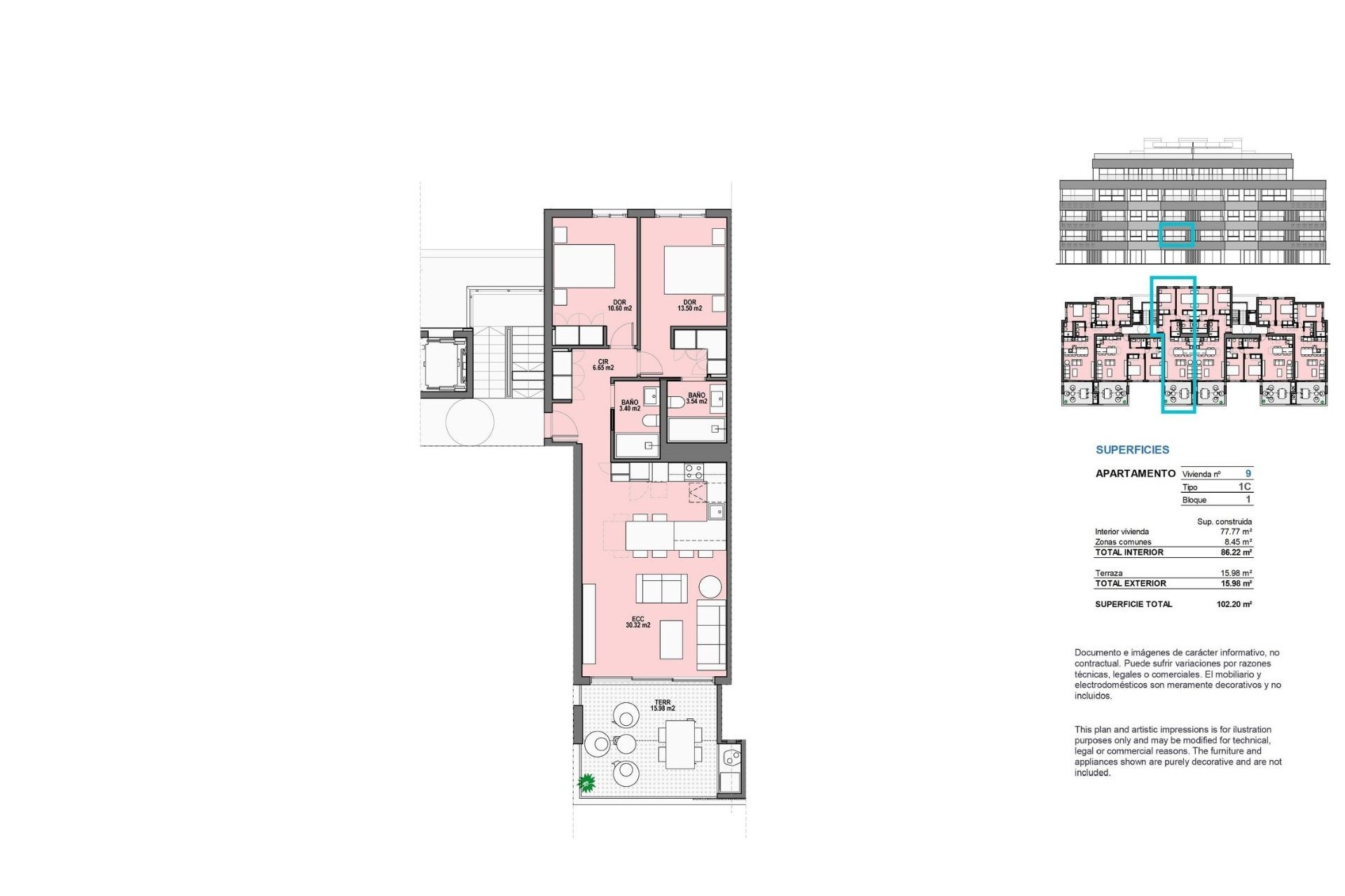 Nieuwbouw Woningen - Apartment - Torre Pacheco - Santa Rosalia Lake and Life Resort
