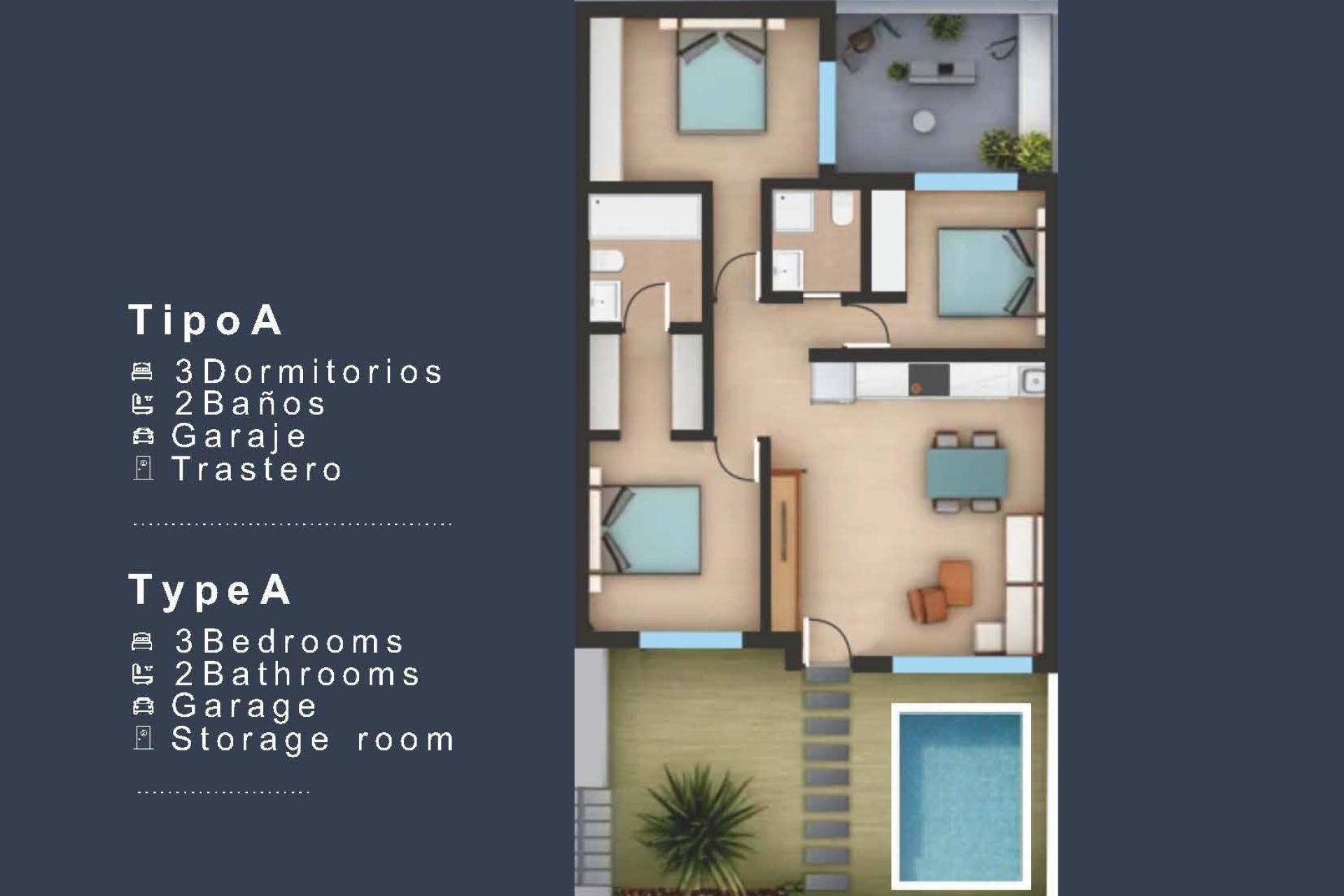 Nieuwbouw Woningen - Bungalow - San Pedro del Pinatar - Los Pinos