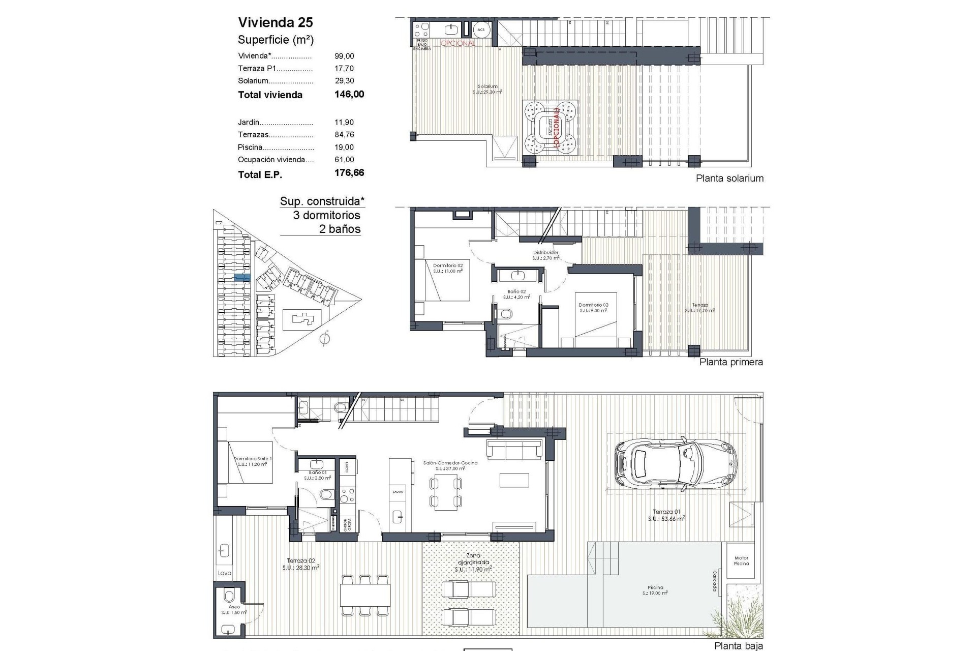 Nieuwbouw Woningen - Herenhuis - Los Alcazares - Serena Golf