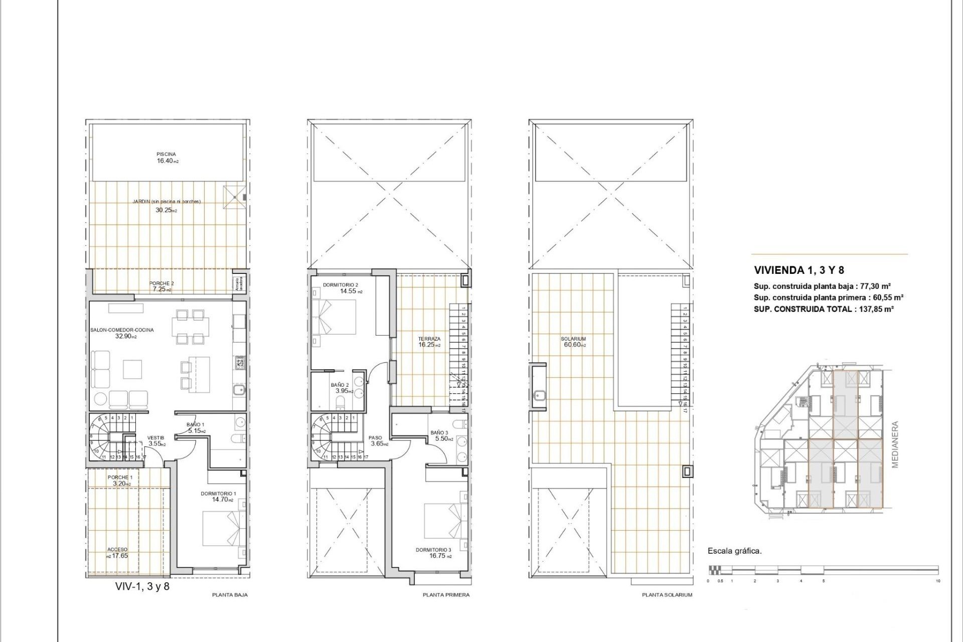 Nieuwbouw Woningen - Herenhuis - San Javier - pueblo