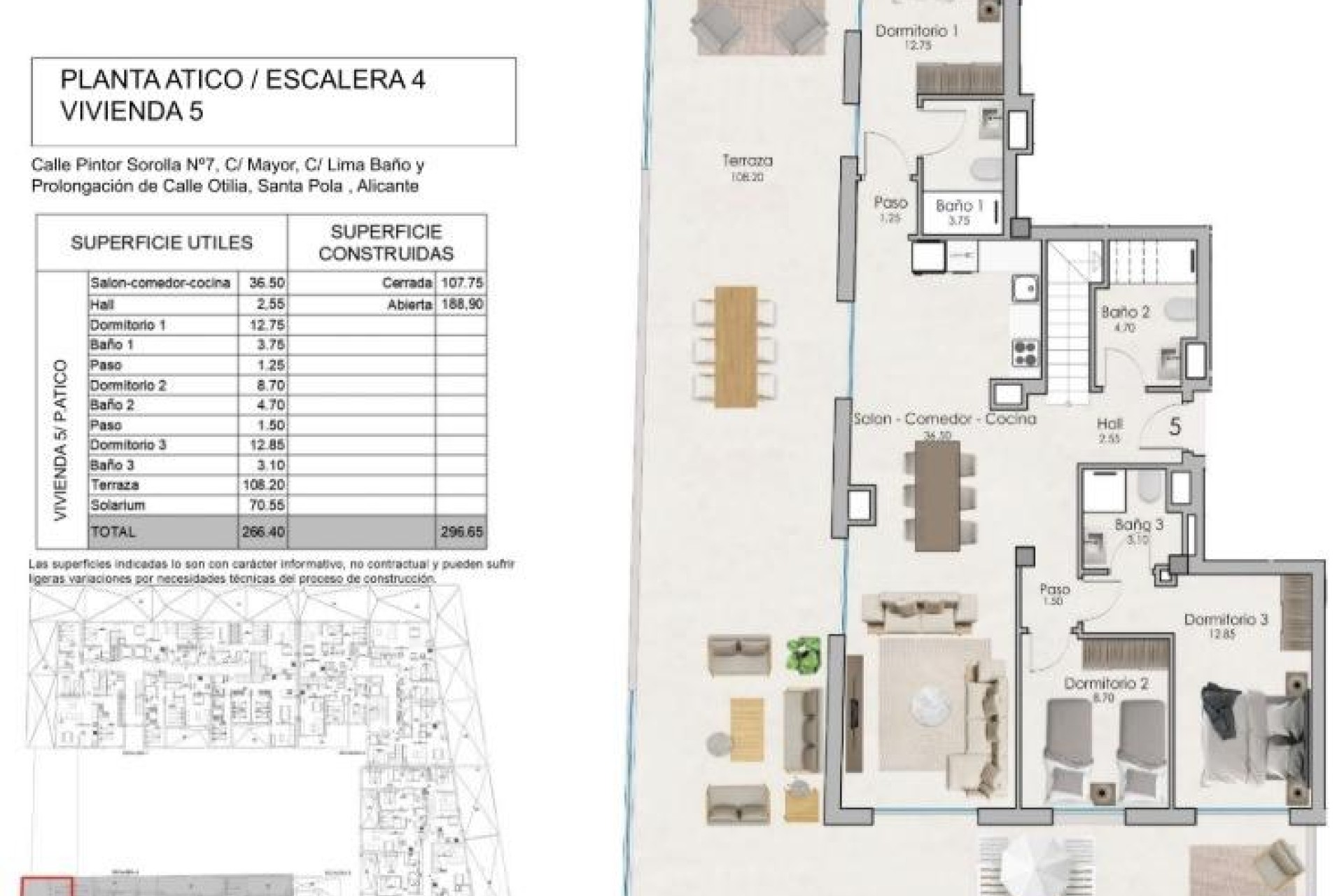 Nieuwbouw Woningen - Penthouse - Santa Pola - Estacion de autobuses