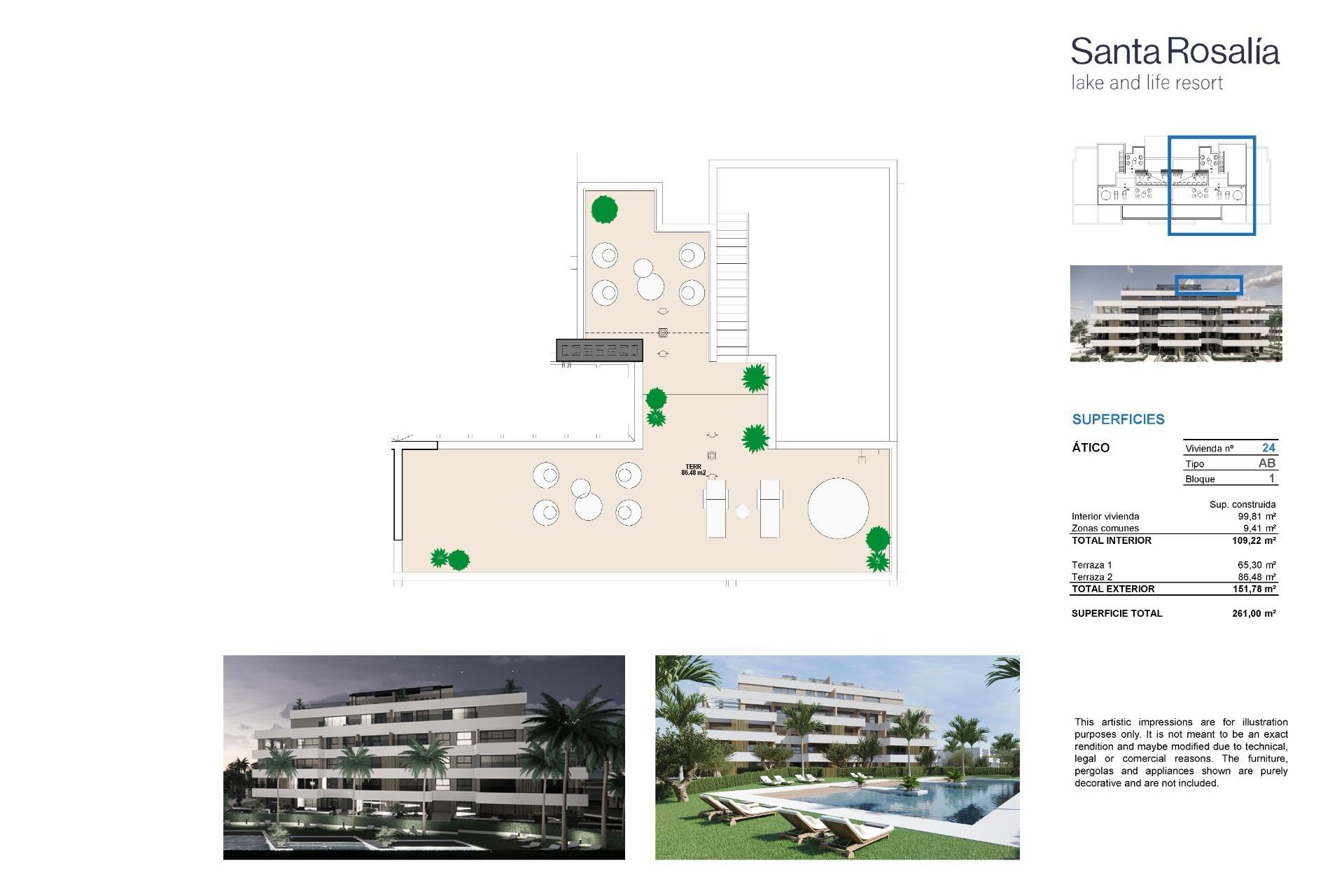 Nieuwbouw Woningen - Penthouse - Torre Pacheco - Santa Rosalia Lake and Life Resort