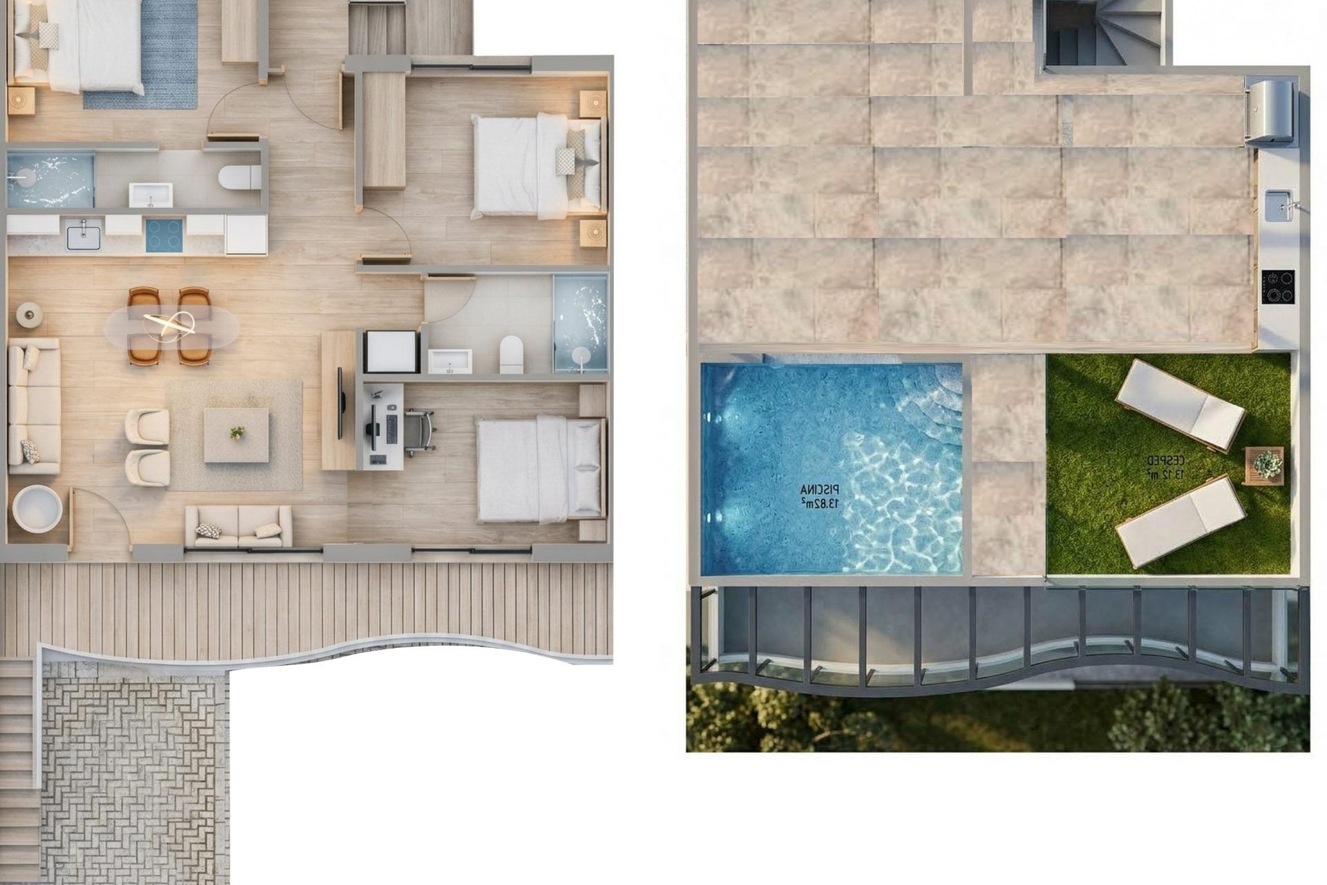 Новое здание - Бунгало - Pilar de la Horadada - parques de Andromeda