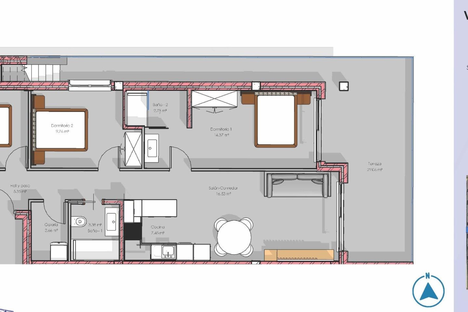 Новое здание - Пентхаус - Guardamar del Segura - El Raso