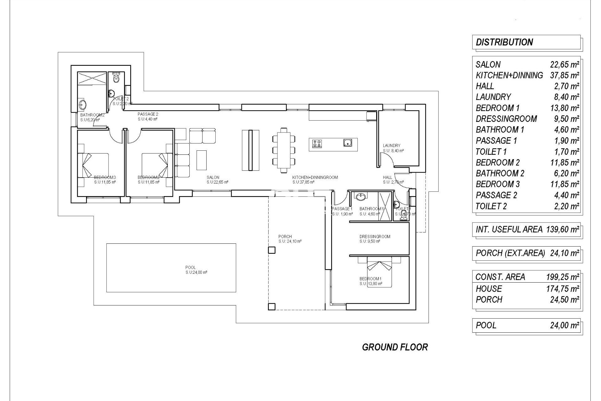 Новое здание - Villa - Pinoso - Lel
