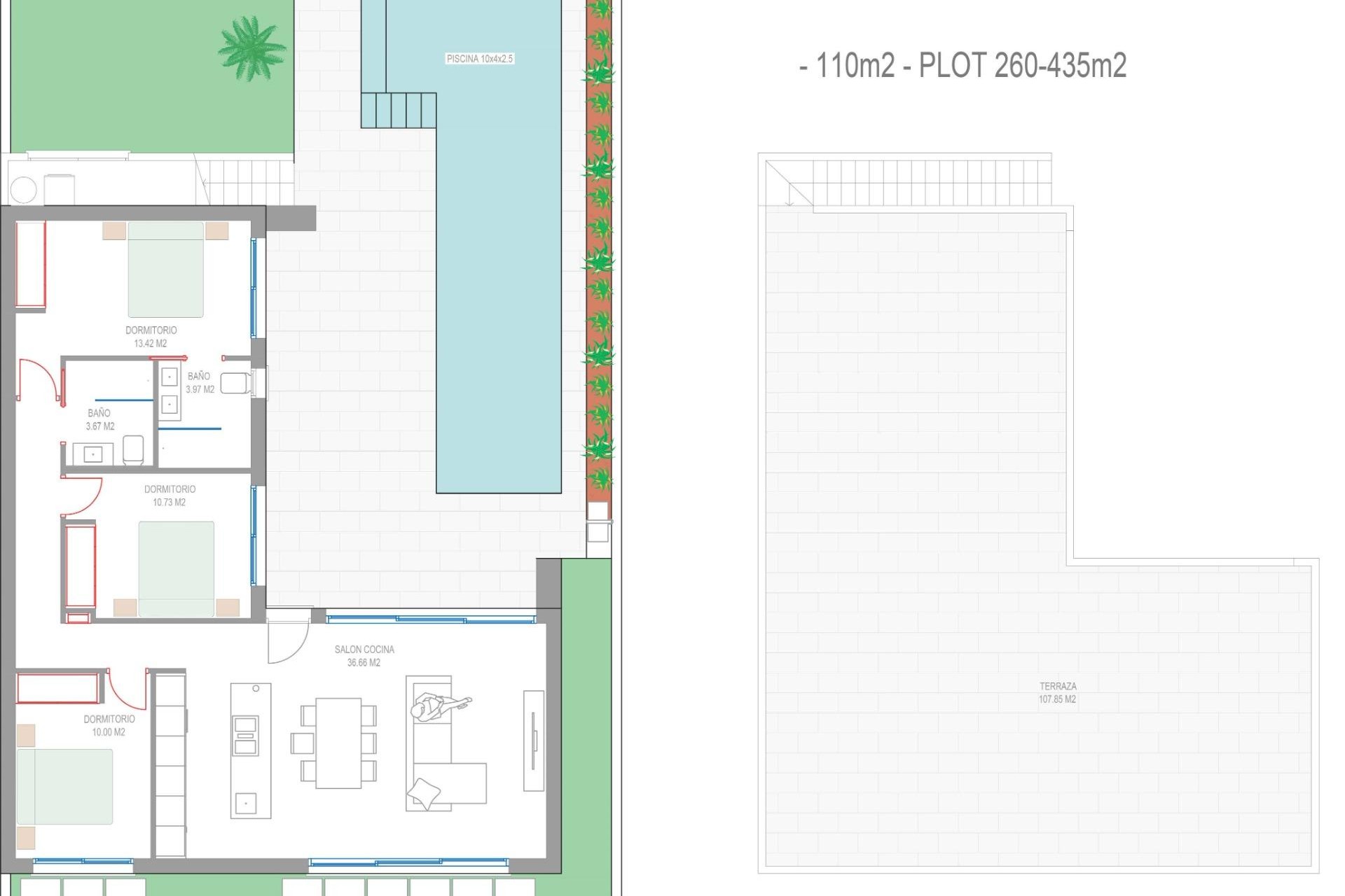 Новое здание - Villa - San Javier - Parque del doce