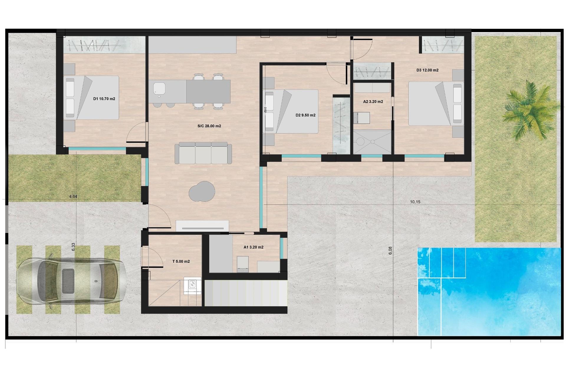 Новое здание - Villa - Torre Pacheco - Roldán