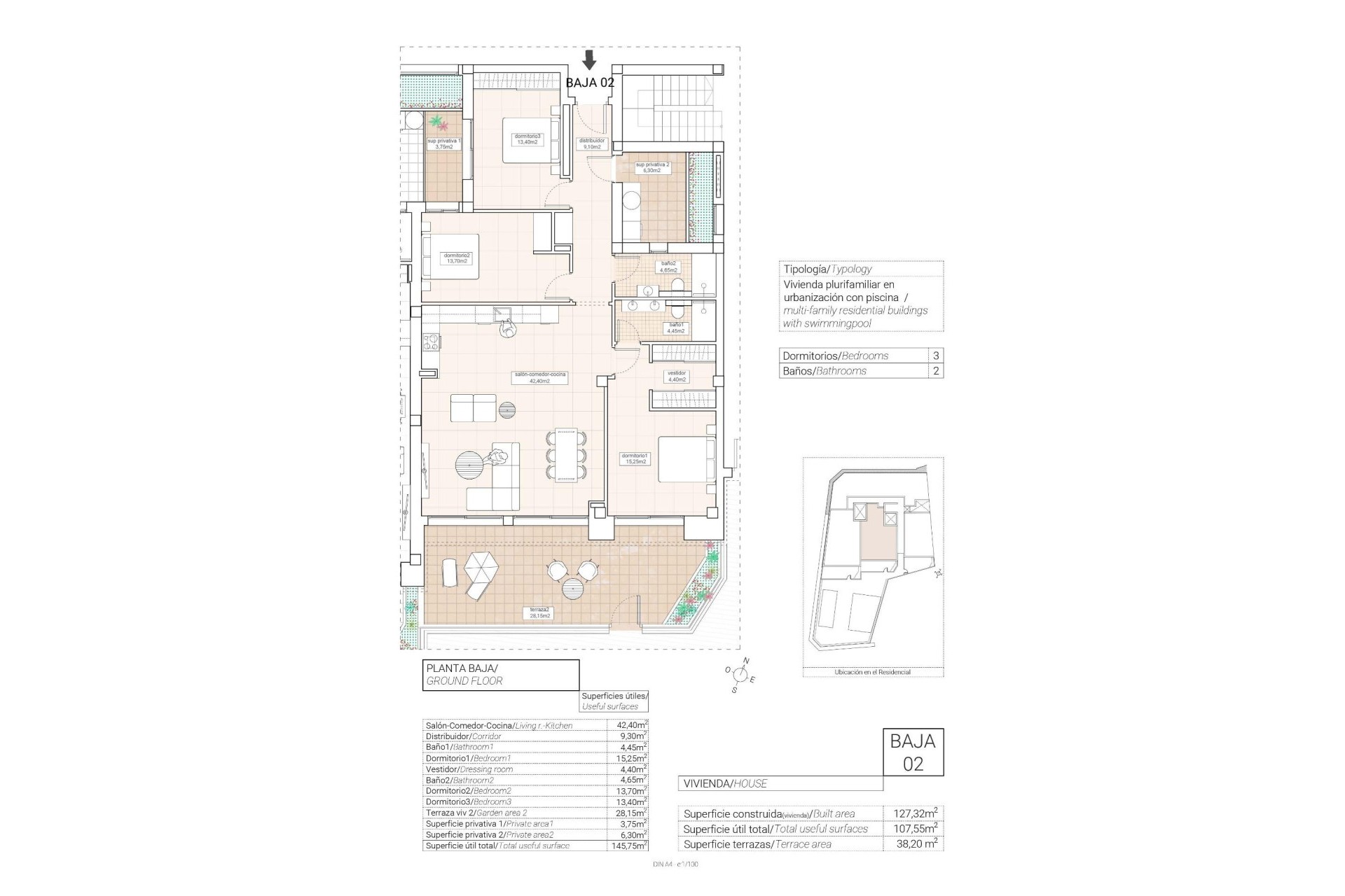 Nowy budynek - Apartment - Hondón de las Nieves - Pueblo
