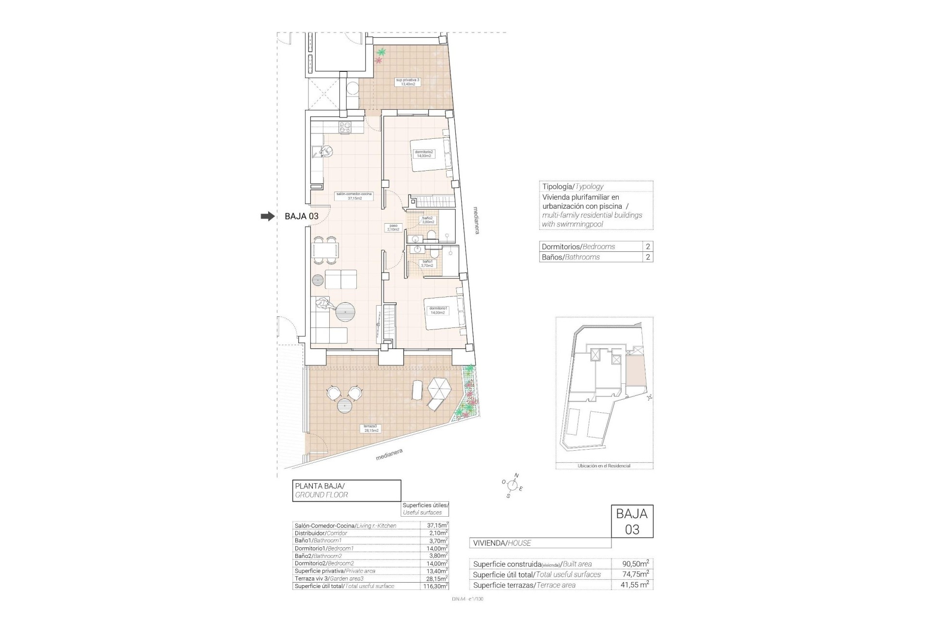 Nowy budynek - Apartment - Hondón de las Nieves - Pueblo