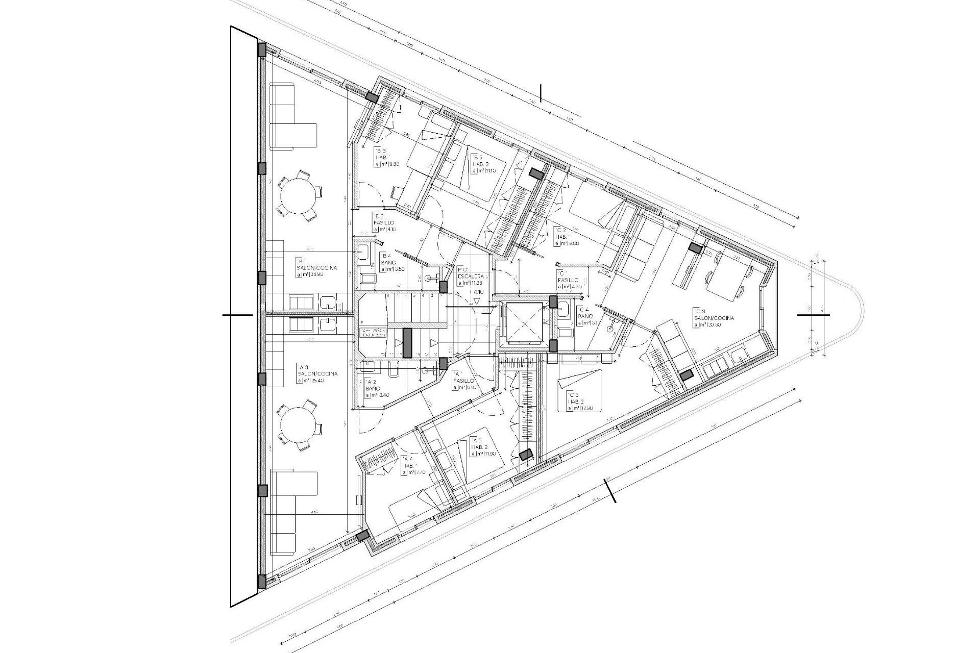 Nowy budynek - Apartment - Mazarron - pueblo