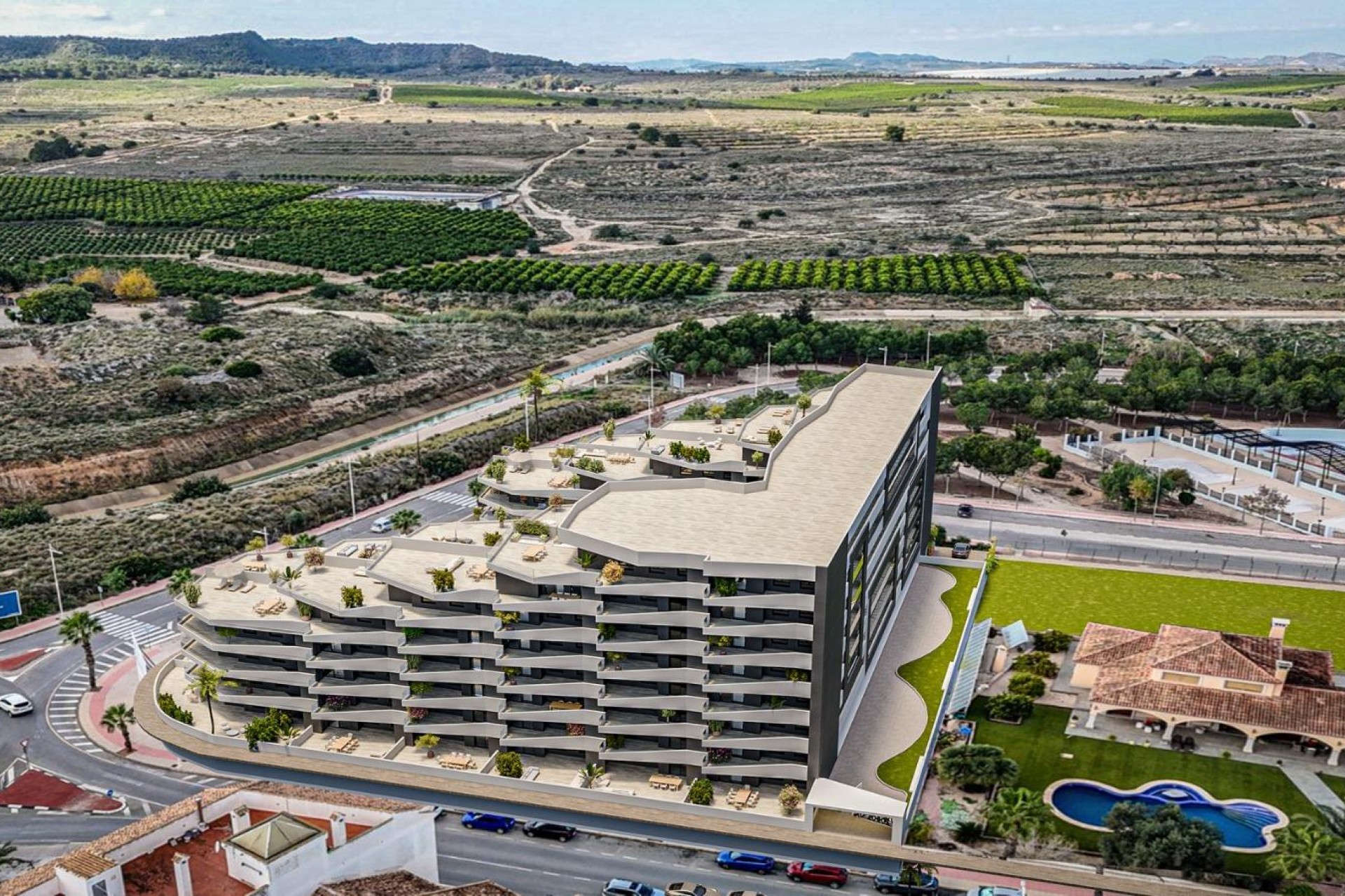 Nowy budynek - Daszek - San Miguel de Salinas - Pueblo
