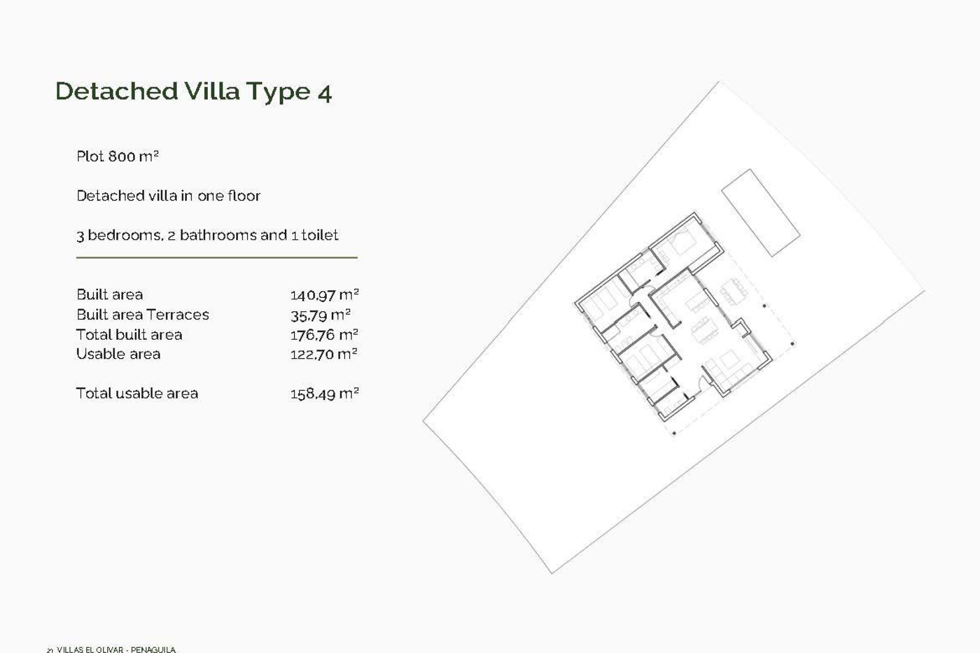 Nowy budynek - Villa - Penaguila - El Olivar