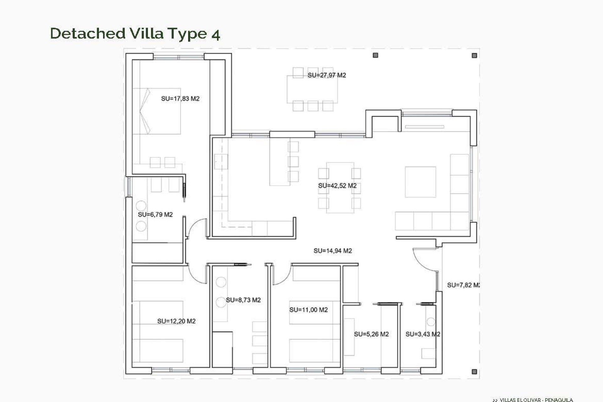 Nowy budynek - Villa - Penaguila - El Olivar