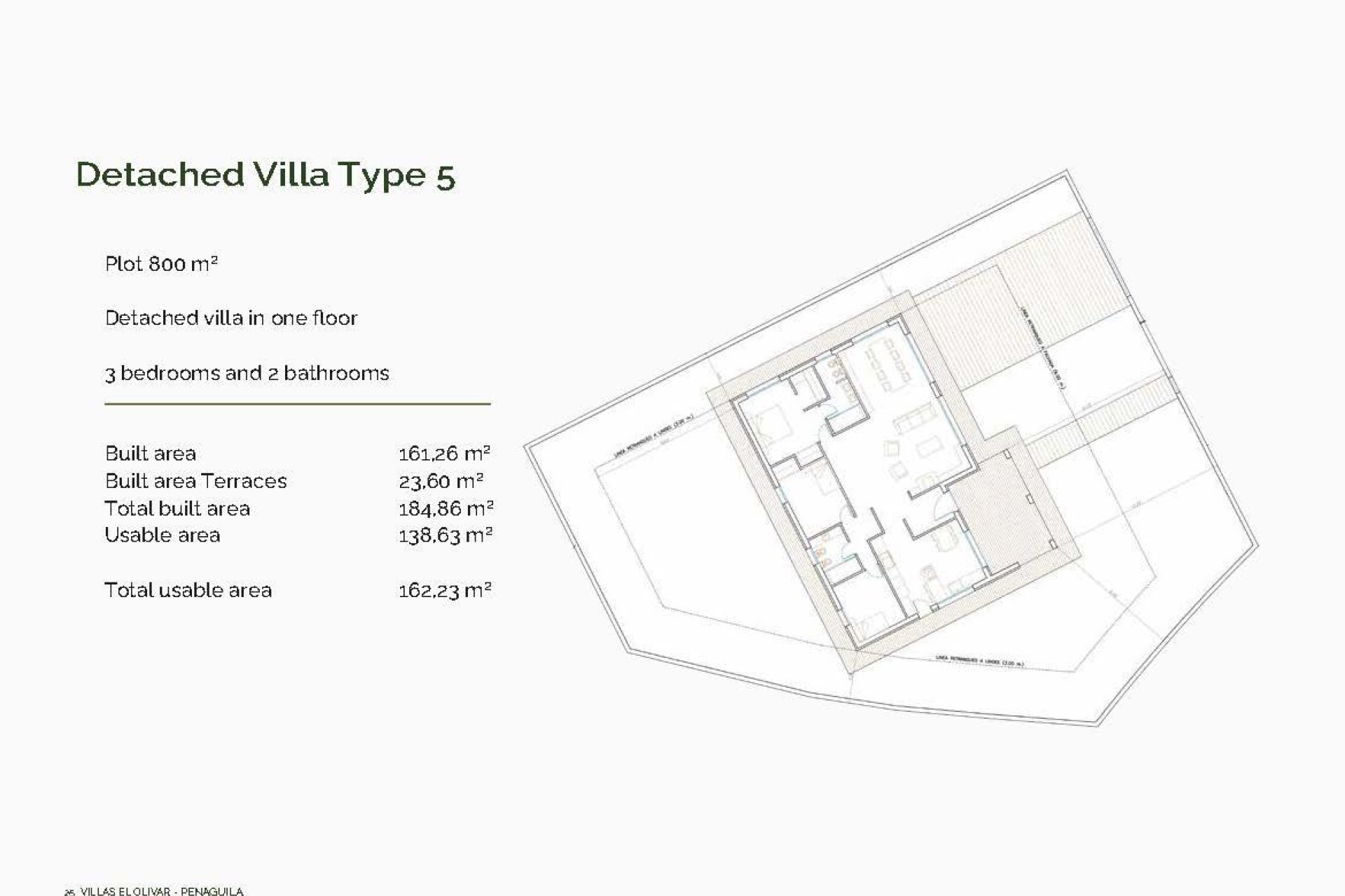 Nowy budynek - Villa - Penaguila - El Olivar