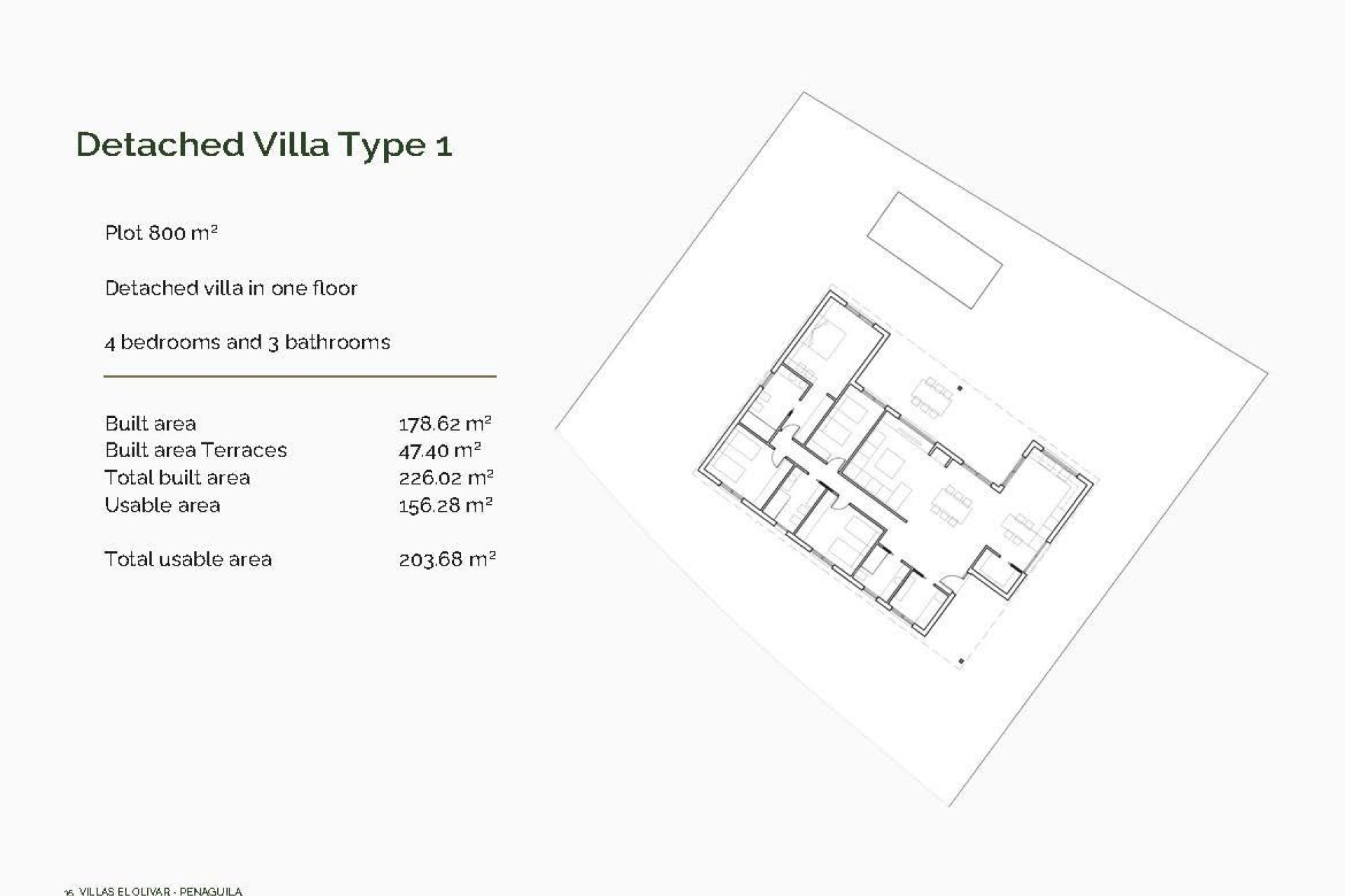 Nowy budynek - Villa - Penaguila - El Olivar