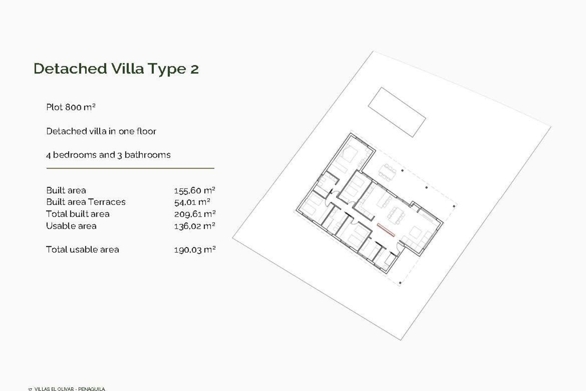 Nowy budynek - Villa - Penaguila - El Olivar