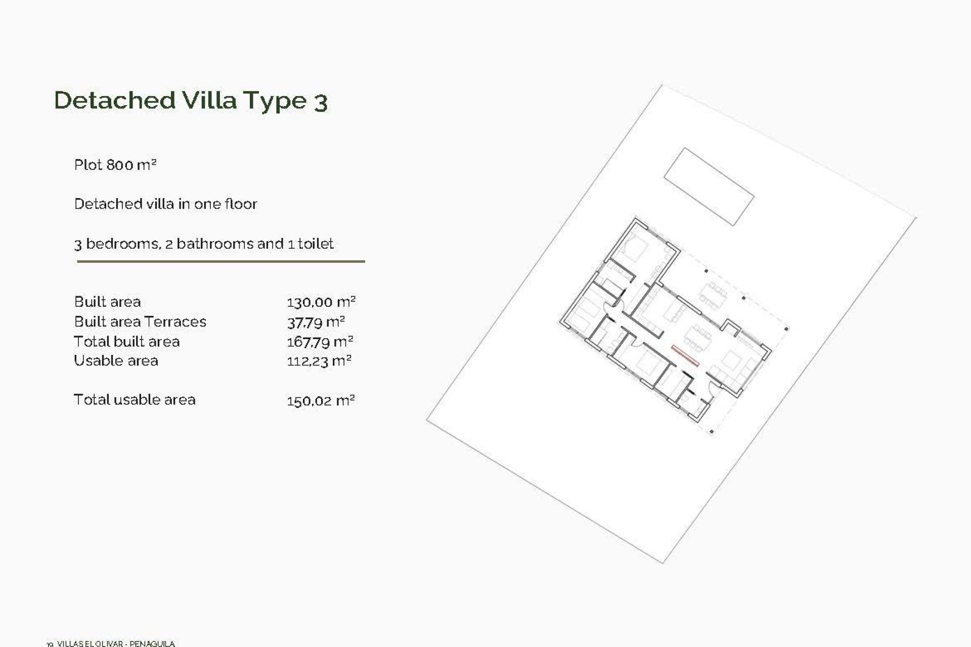 Nowy budynek - Villa - Penaguila - El Olivar