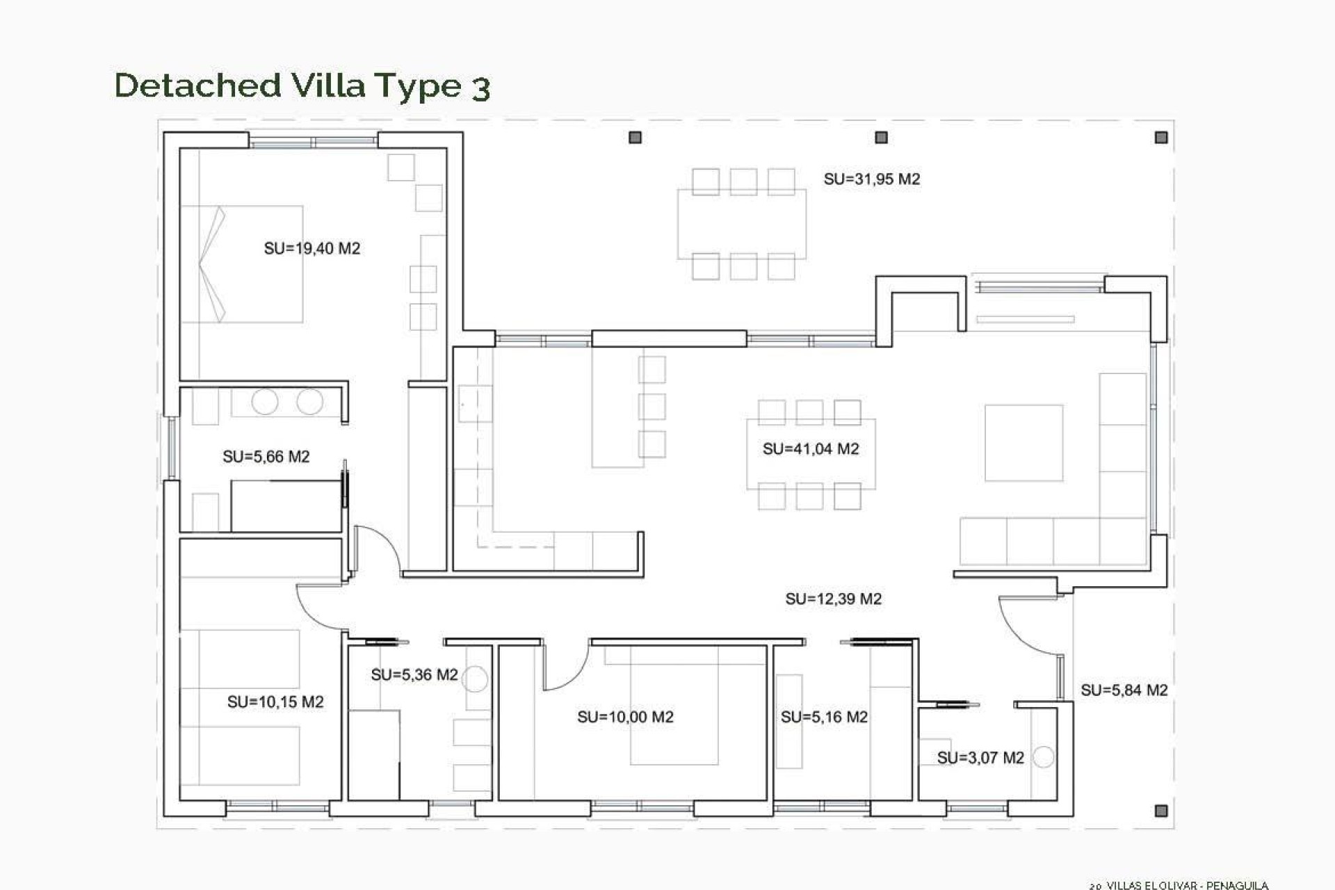 Nowy budynek - Villa - Penaguila - El Olivar