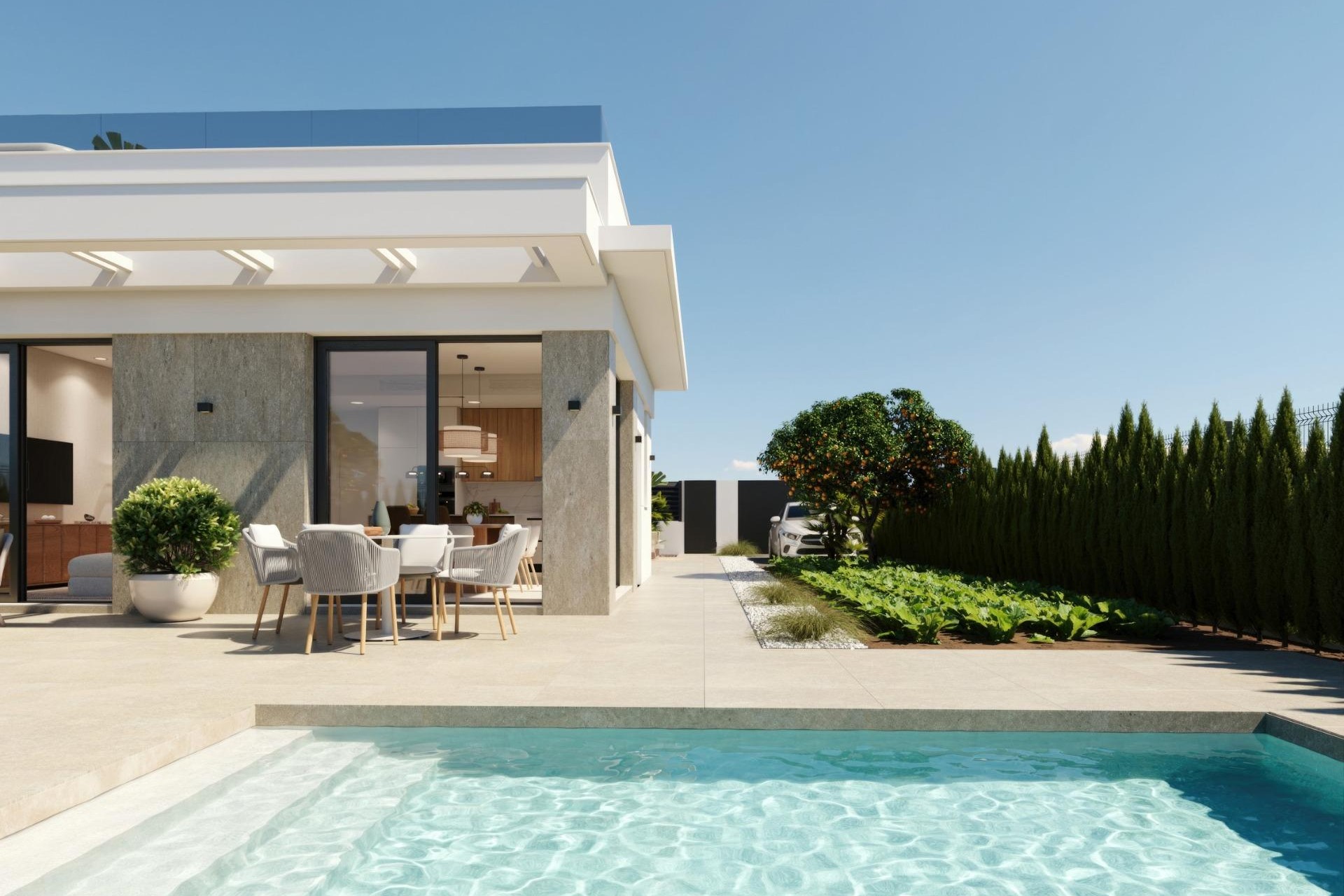 Obra nueva - Villa - Fuente Álamo - Hacienda Del Álamo Golf