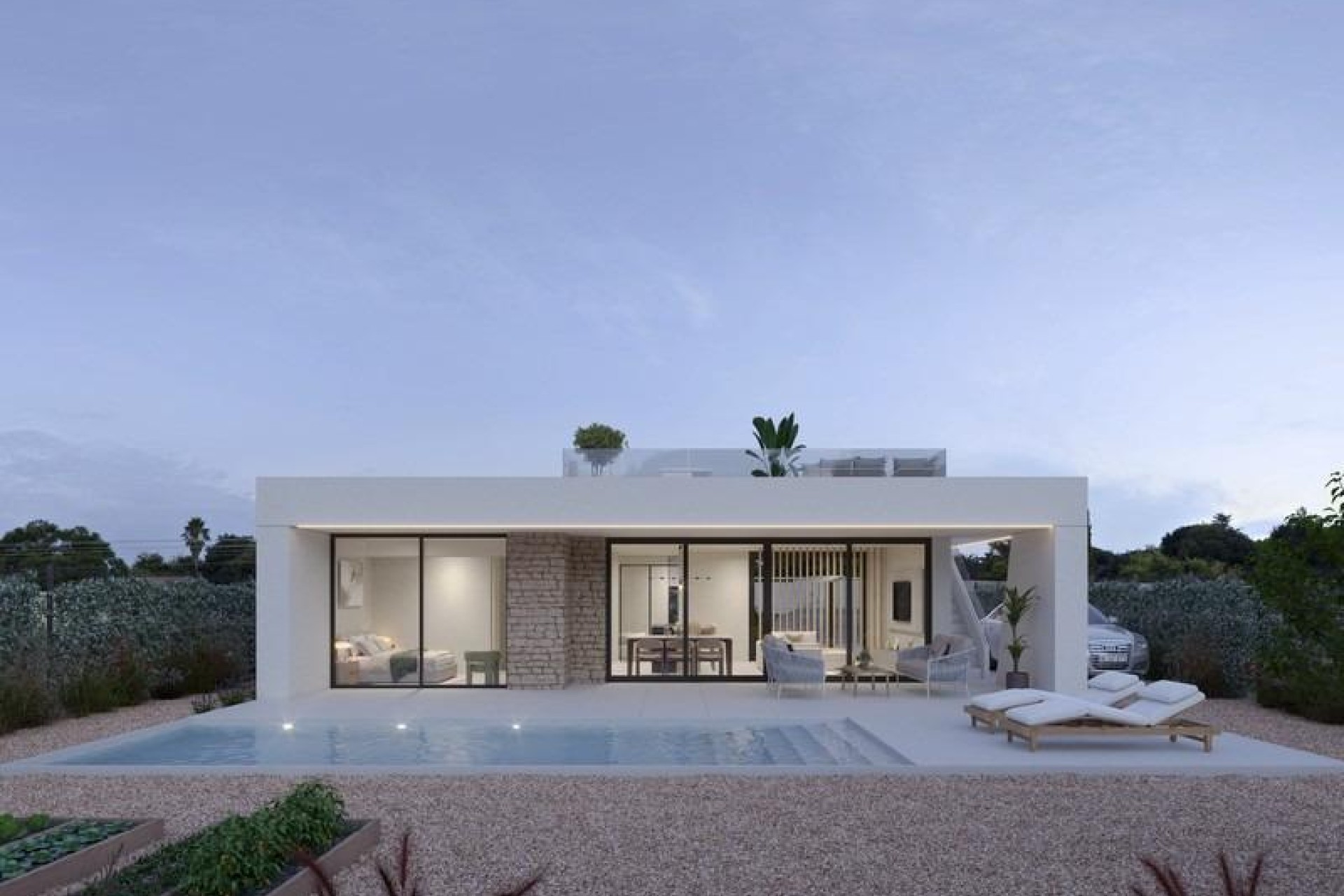Obra nueva - Villa - Fuente Álamo - Hacienda del Alamo