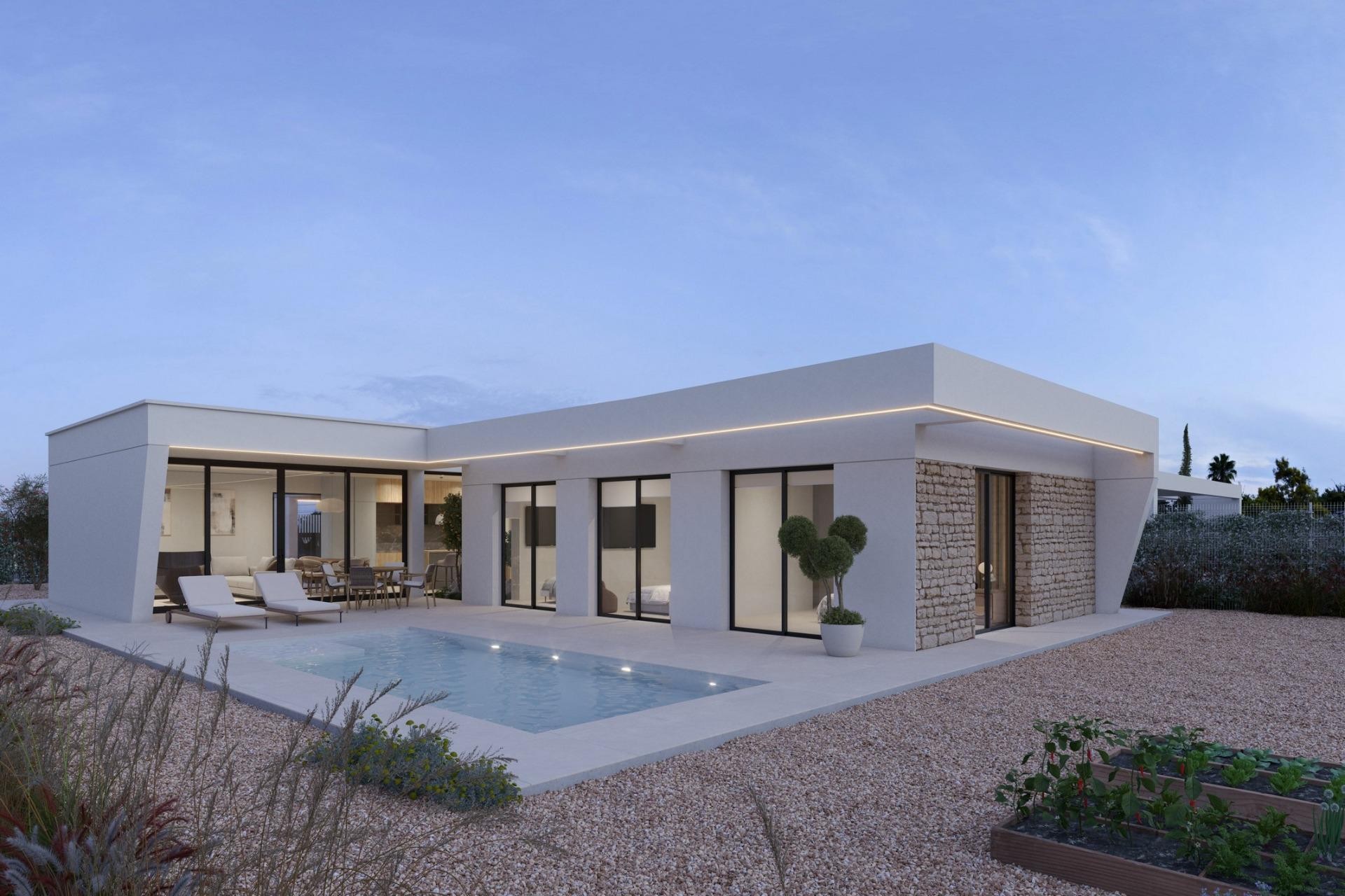Obra nueva - Villa - Fuente Álamo - Hacienda del Alamo