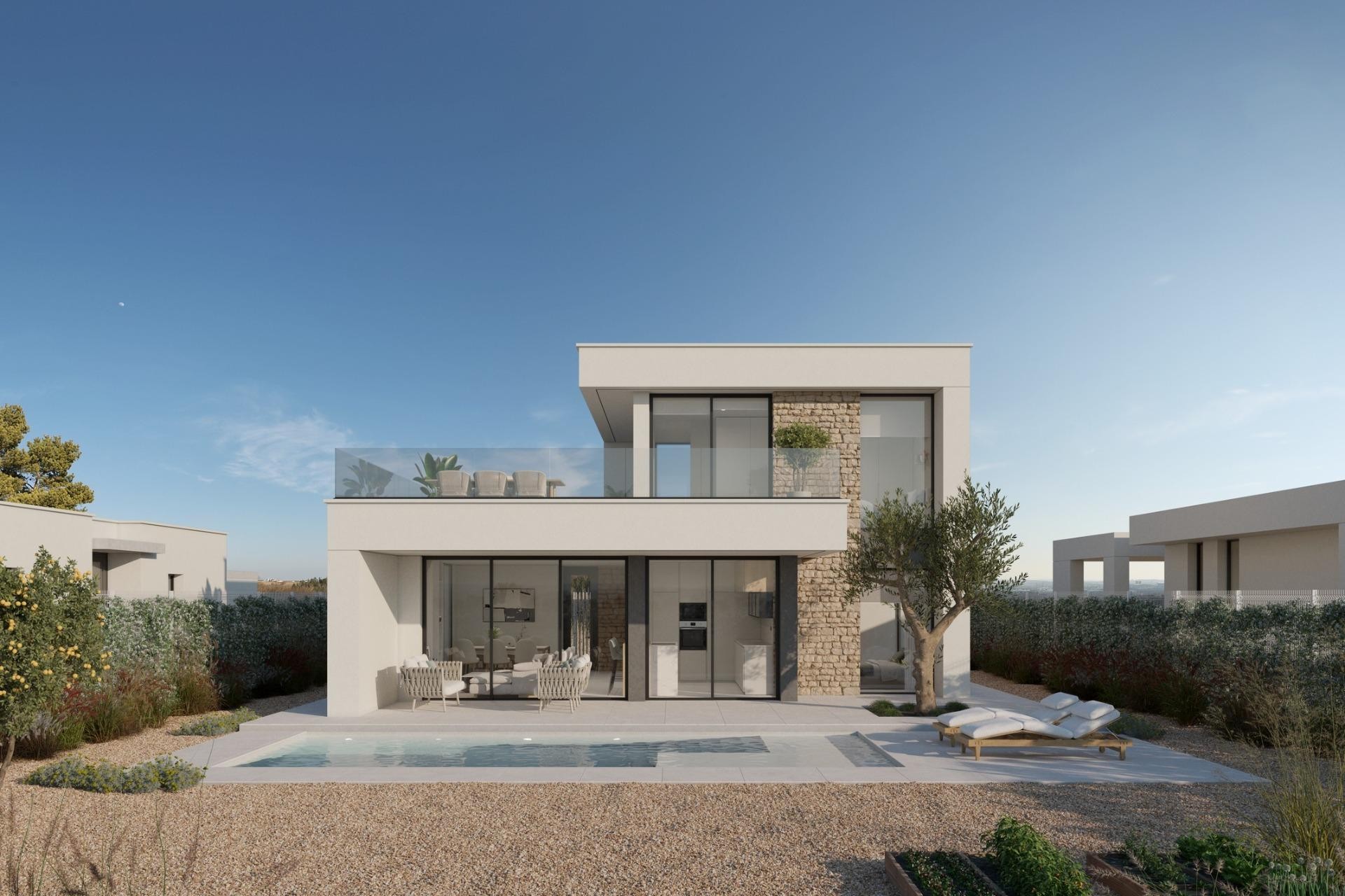 Obra nueva - Villa - Fuente Álamo - Hacienda del Alamo