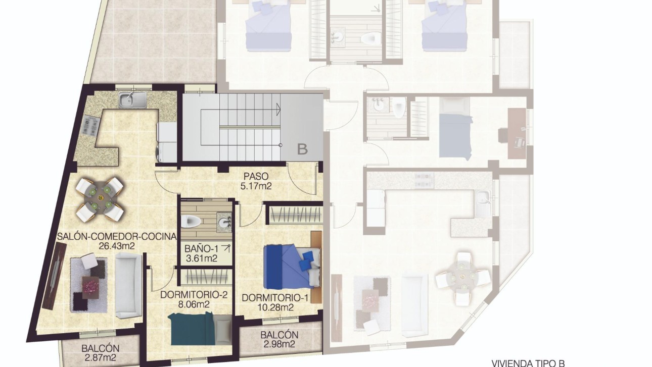 Nieuwbouw Woningen - Apartment - Jacarilla - pueblo