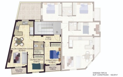 Nieuwbouw Woningen - Apartment - Jacarilla - pueblo