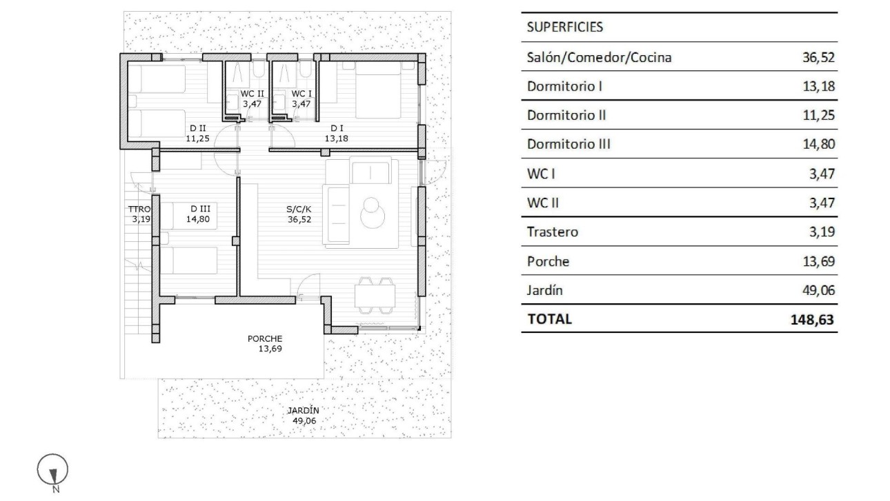 New Build - Bungalow - San Miguel de Salinas - Pueblo