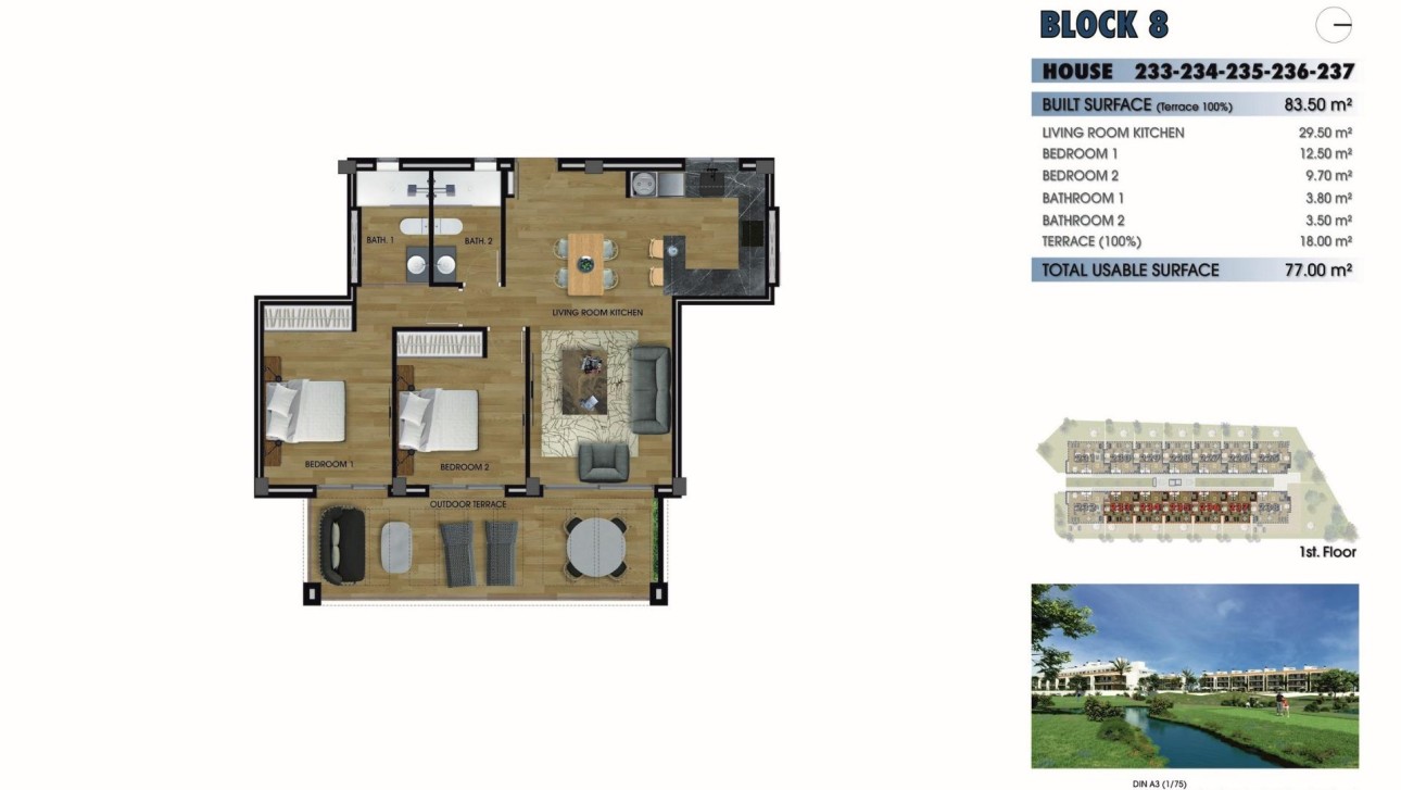 New Build - Apartment - Los Alcazares - La Serena Golf