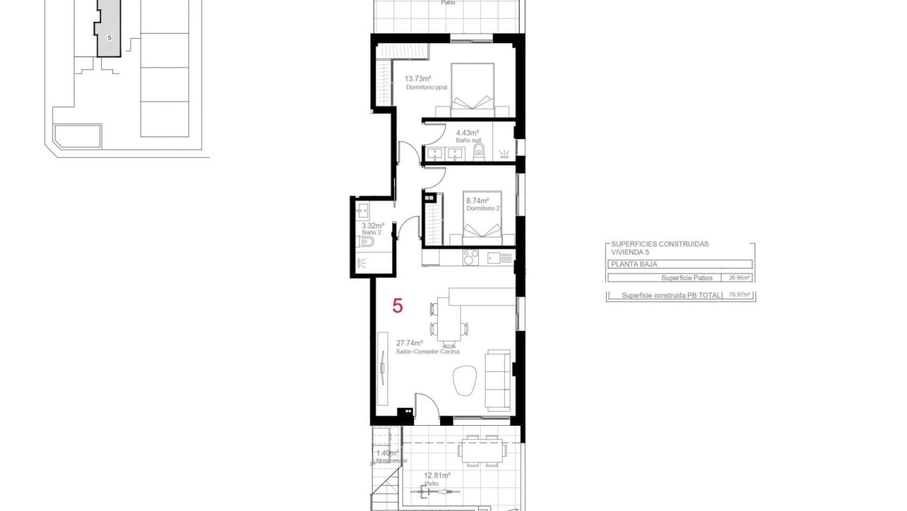 Nieuwbouw Woningen - Bungalow - Pilar de la Horadada - pueblo