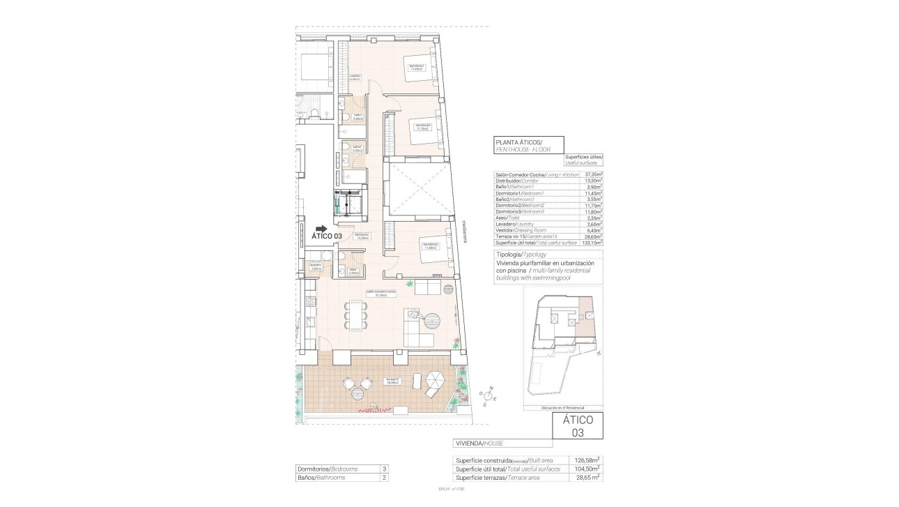 Nieuwbouw Woningen - Penthouse - Hondón de las Nieves - Pueblo