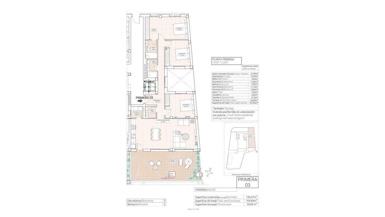 New Build - Apartment - Hondón de las Nieves - Pueblo