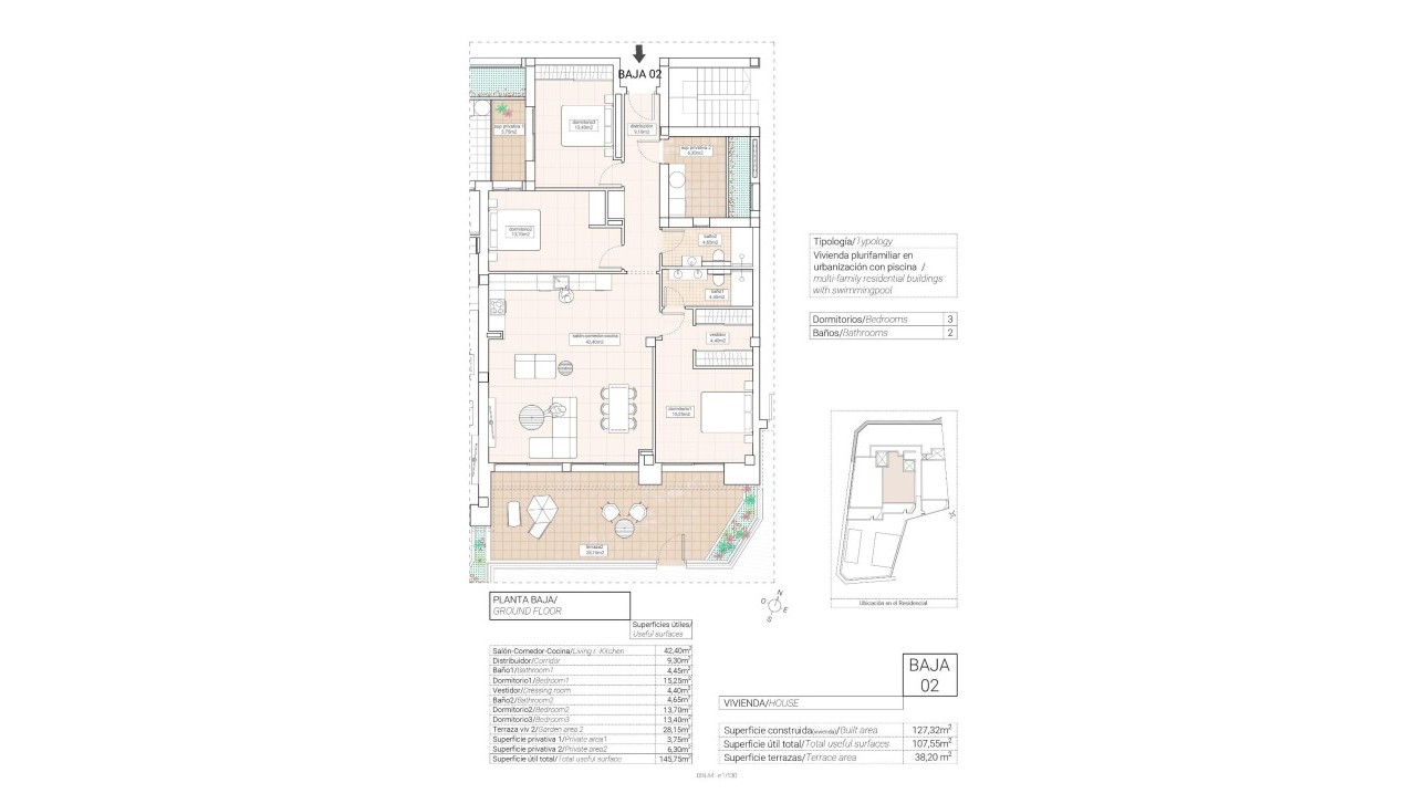 Nieuwbouw Woningen - Apartment - Hondón de las Nieves - Pueblo
