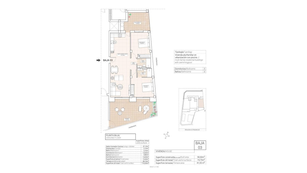 New Build - Apartment - Hondón de las Nieves - Pueblo