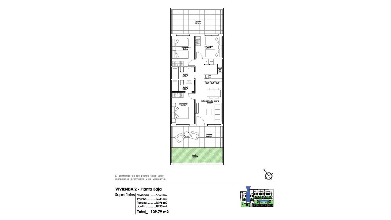 New Build - Bungalow - Pilar de la Horadada - Parque Ramon eugenio Escudero