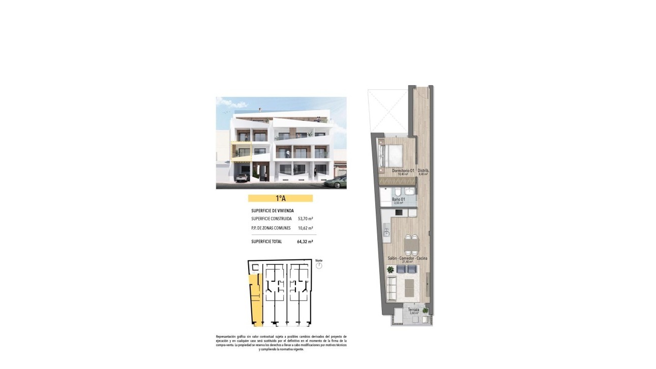 New Build - Apartment - Torrevieja - Playa de El Cura