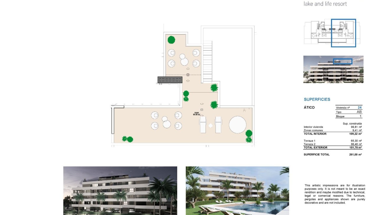 Nieuwbouw Woningen - Penthouse - Torre Pacheco - Santa Rosalia Lake and Life Resort