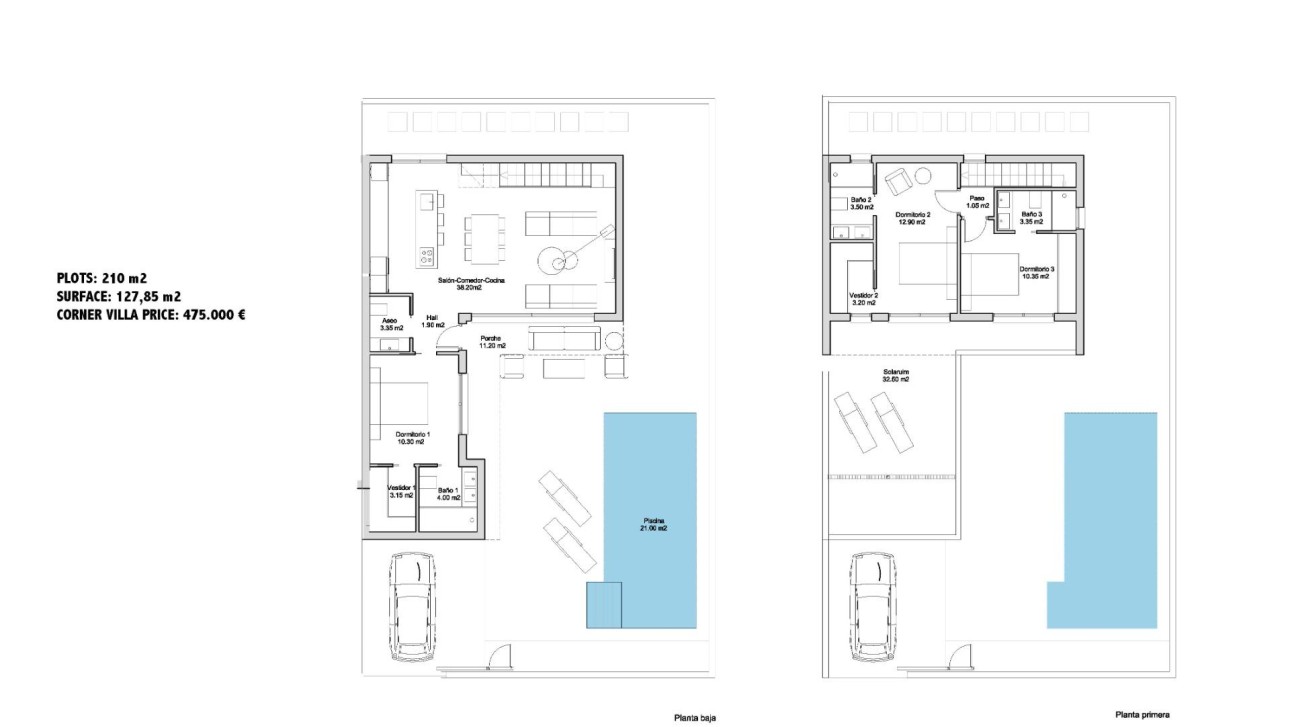 Nieuwbouw Woningen - Villa - San Javier - Parque de los leones