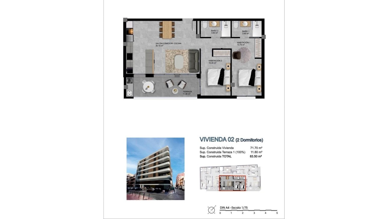 Новое здание - Apartment - Santa Pola - pueblo