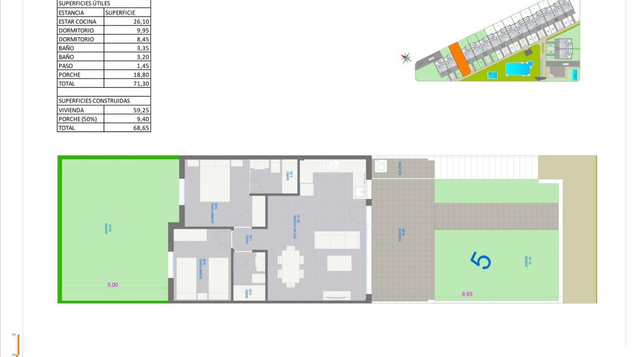 Nieuwbouw Woningen - Bungalow - Pilar de la Horadada - pueblo