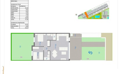 Nieuwbouw Woningen - Bungalow - Pilar de la Horadada - pueblo