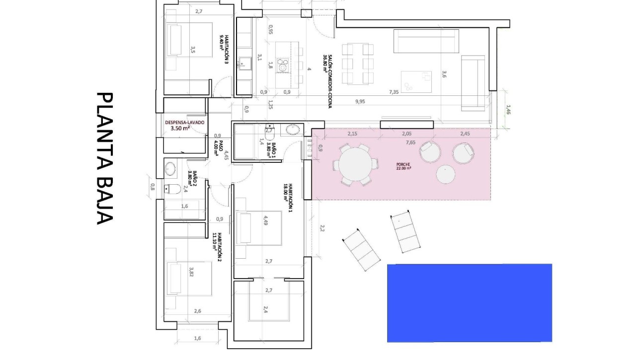 Obra nueva - Villa - Monforte del Cid - La Capitana