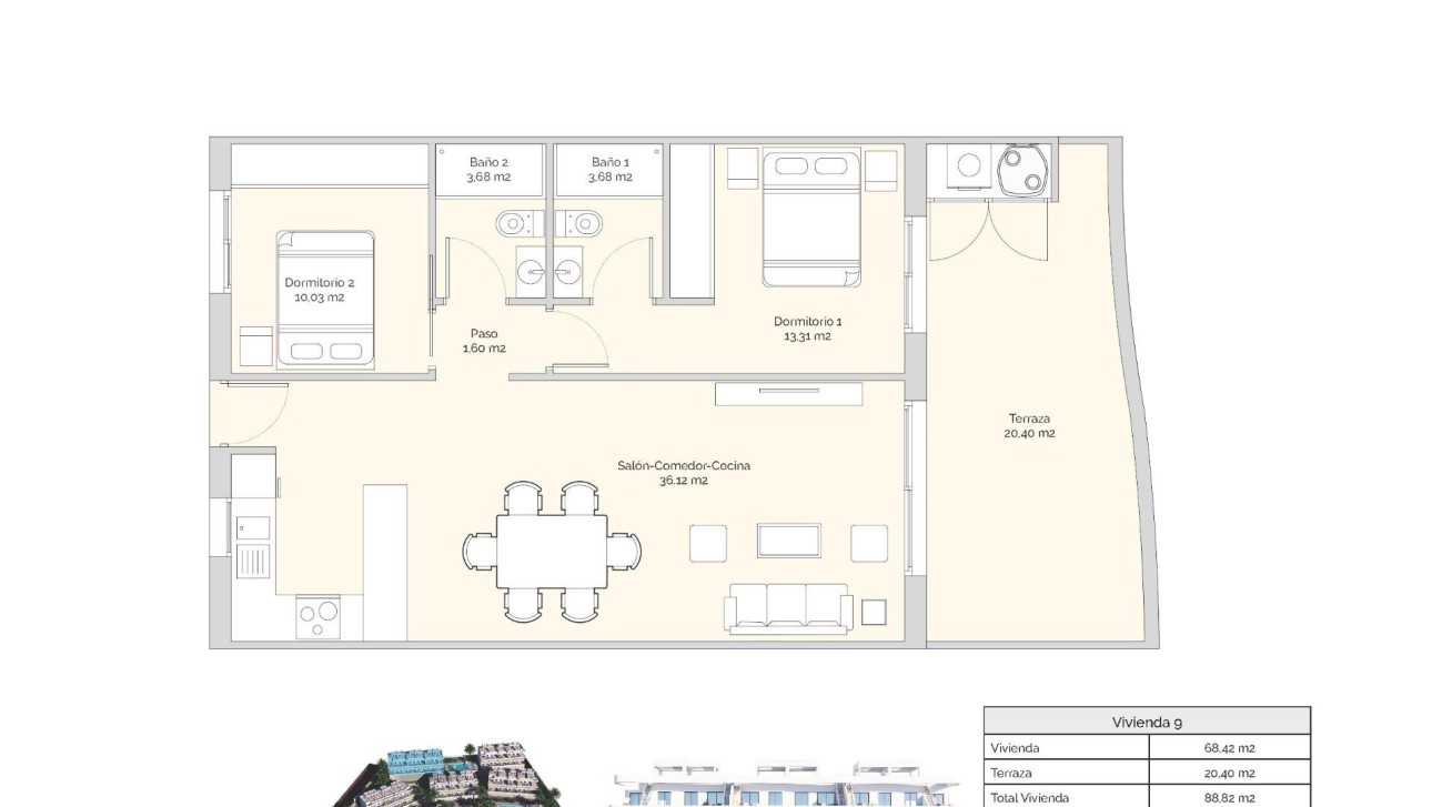 Новое здание - Apartment - Finestrat - Puig Campana Golf