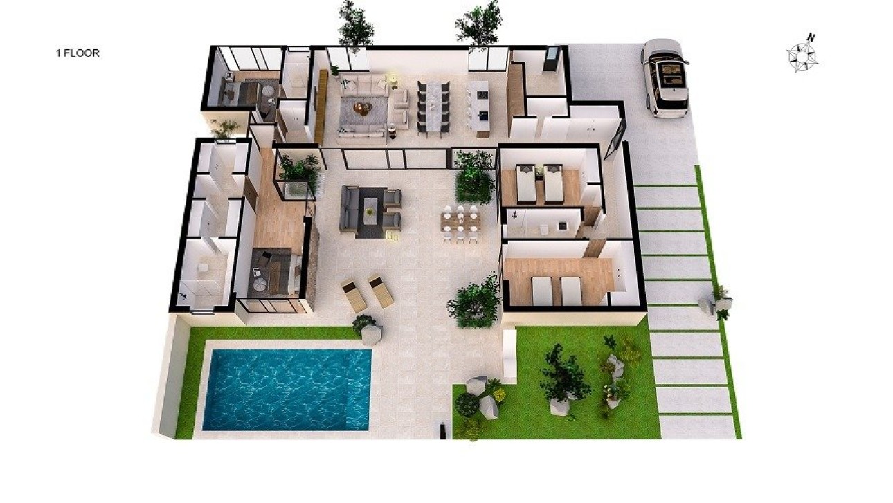 Nieuwbouw Woningen - Villa - Baños y Mendigo - Altaona Golf
